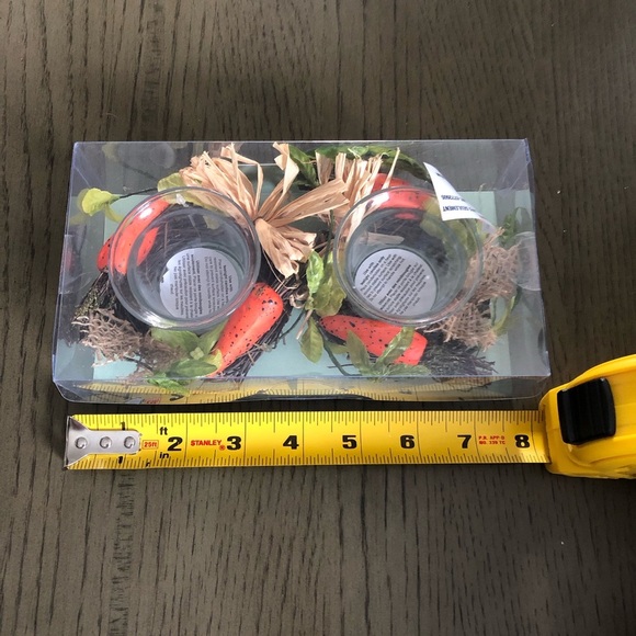 Pier 1 Imports Easter/Spring Decorative Tealight Carrot Wreath Ensemble Set NEW! - Picture 7 of 7